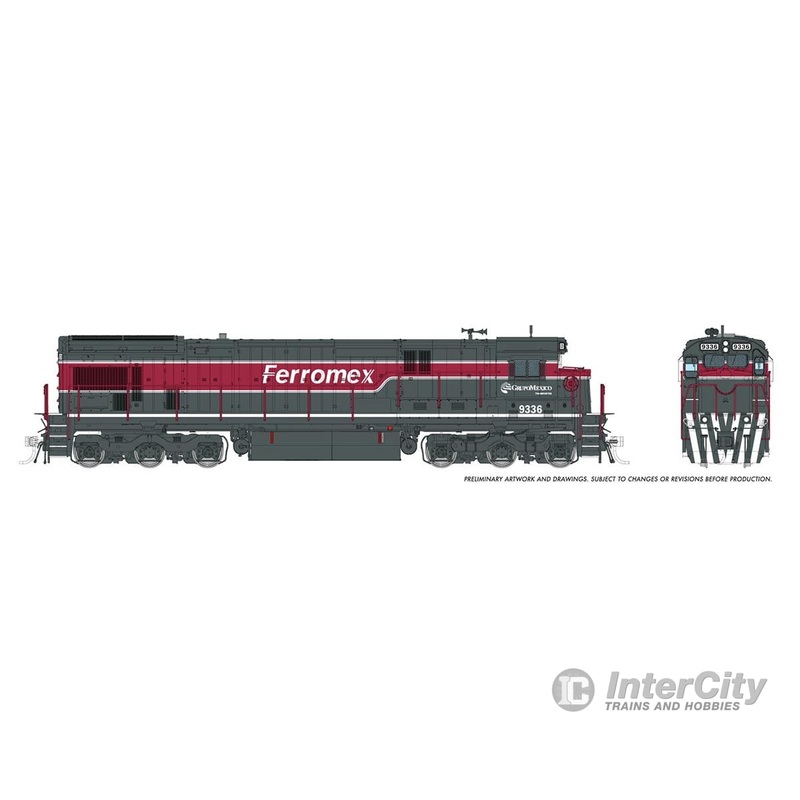Rapido 042113 HO C36-7 (DC/Silent): Ferromex: #9336