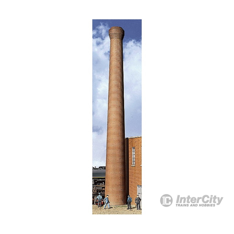 Walthers Cornerstone 3728 One-Piece Brick Smokestack — pkg(2) – Assembled – 1-1/4 x 10-1/4″ 3.2 x 25.7cm
