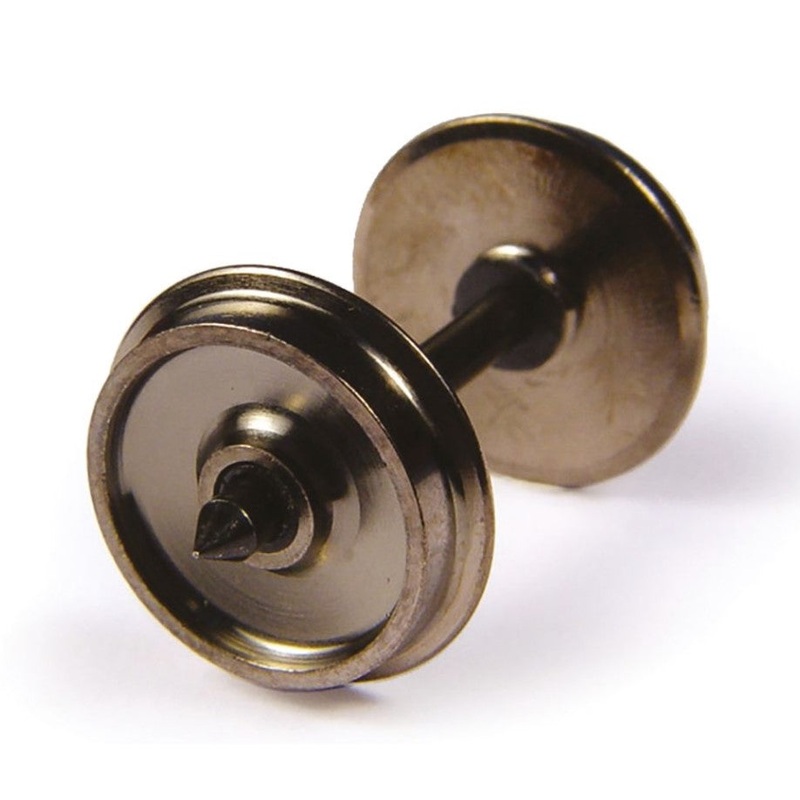 36-034 BACHMANN Brass Turned Wagon Disc Wheels (10 per pack) – 12mm dia