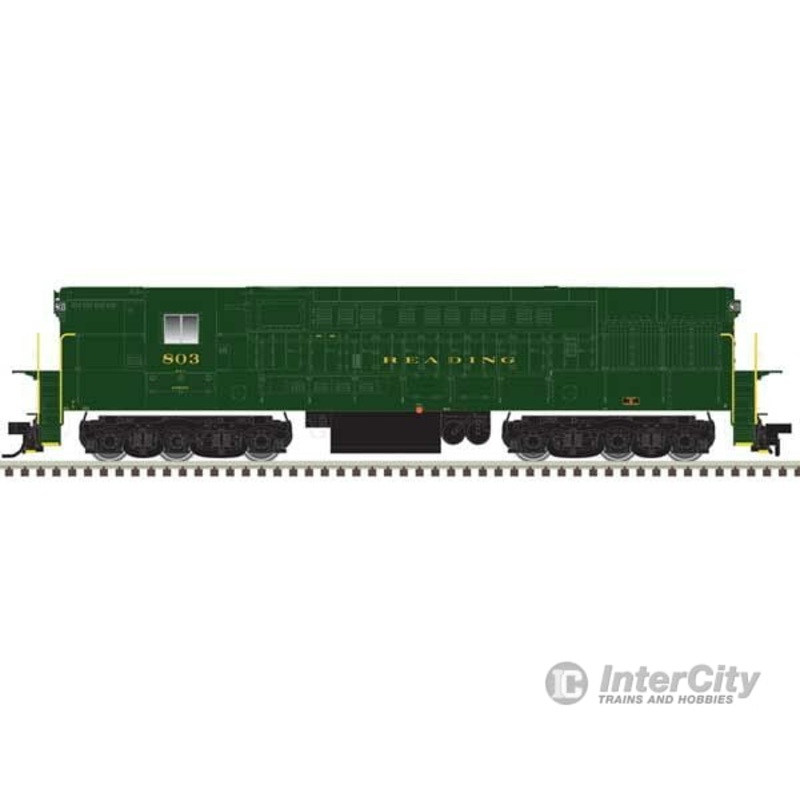 Atlas 40005411 FM H-24-66 Phase 1B Trainmaster – LokSound & DCC — Reading #804 (green, gold)