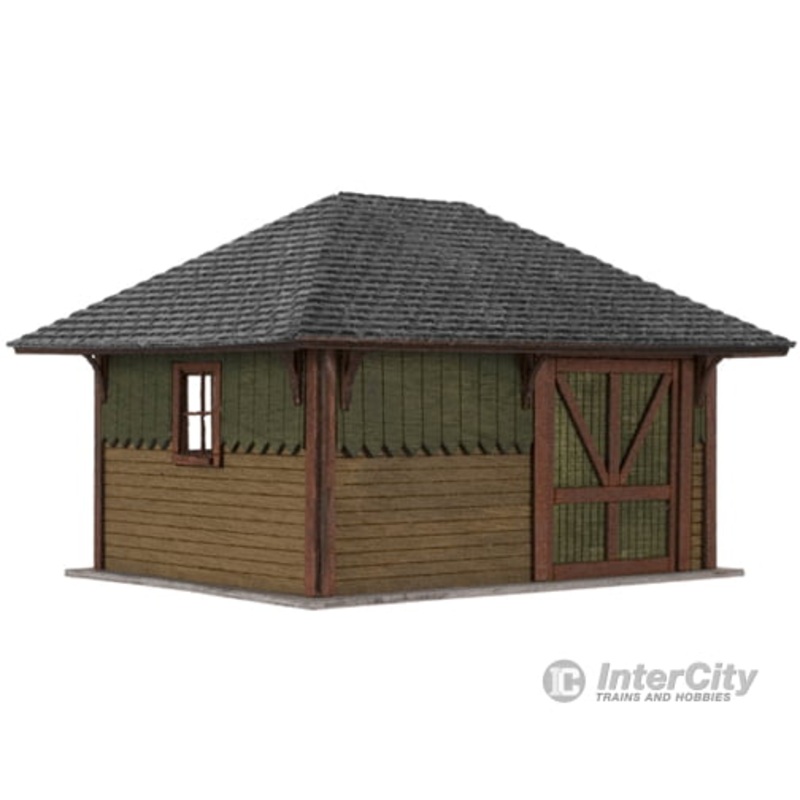 Atlas 4001009 Section House — Laser-Cut Wood Kit – 2-1/2 x 2 x 1-3/4″ 6.4 x 5.1 x 4.5cm