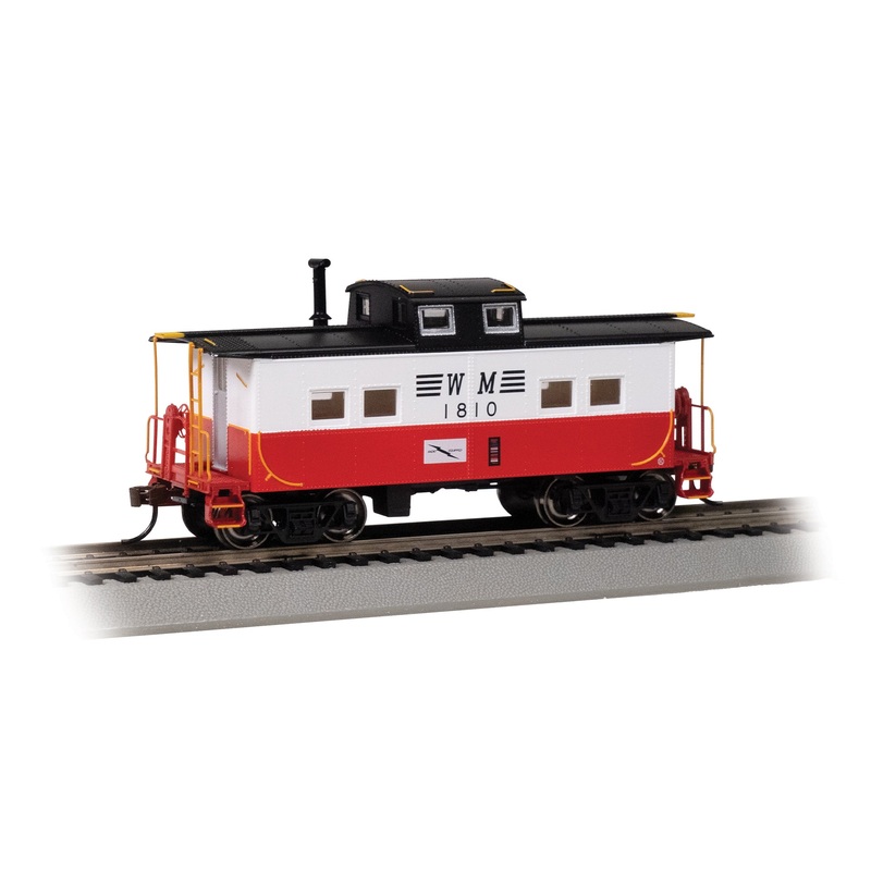 Bachmann 16827 NORTHEAST STEEL CABOOSE – WESTERN MARYLAND #1810 (CIRCUS) HO SCALE NEW