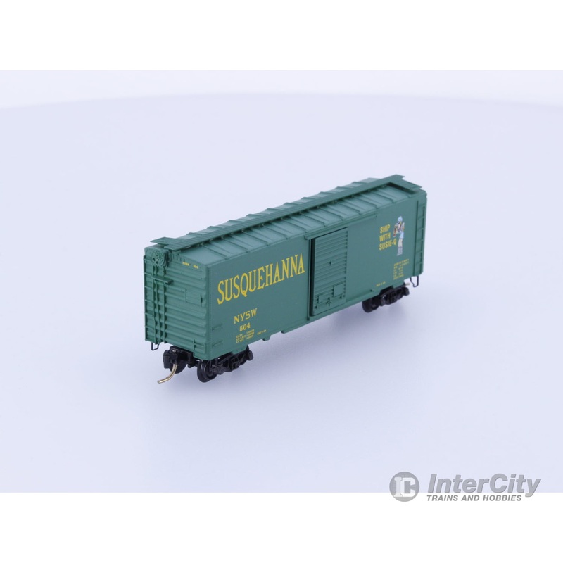Micro Trains 20670 N Boxcar, 40′, PS-1 Susquehanna , NYSW 504