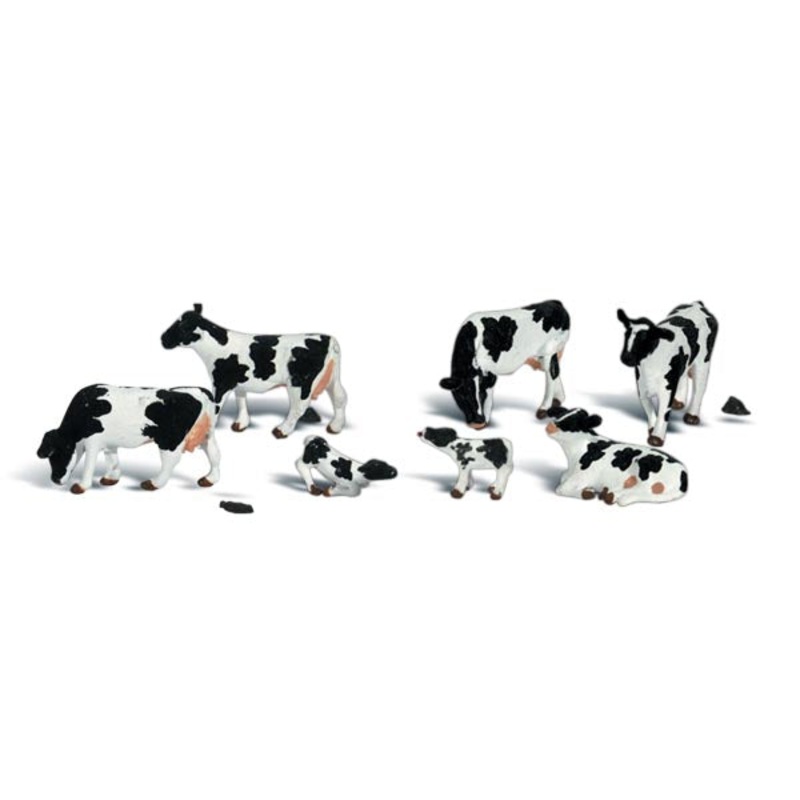 Woodland Scenics WDS2724 Holstein Cows Scale Figures O Scale New