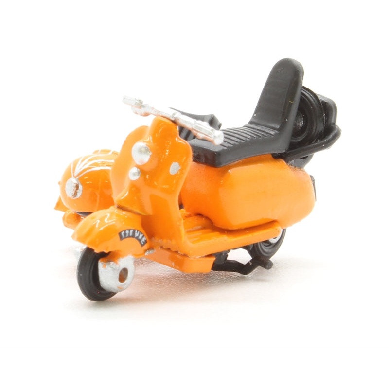 76SC003 OXFORD DIECAST Scooter and side car in orange