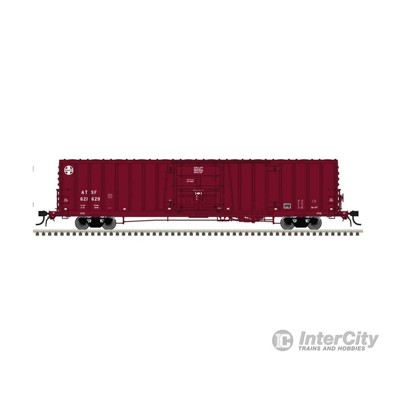 Atlas 20007302 Class BX-177 Plug-Door Boxcar – Ready to Run – Master(R) — Santa Fe #621620 (1995 Repaint Boxcar Red, White, 24″ Circle Cross Logo)