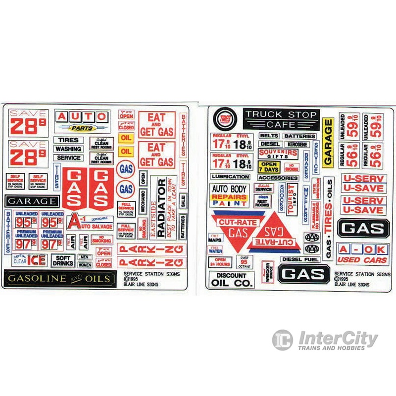 Blair Line 253 Service Station Signs