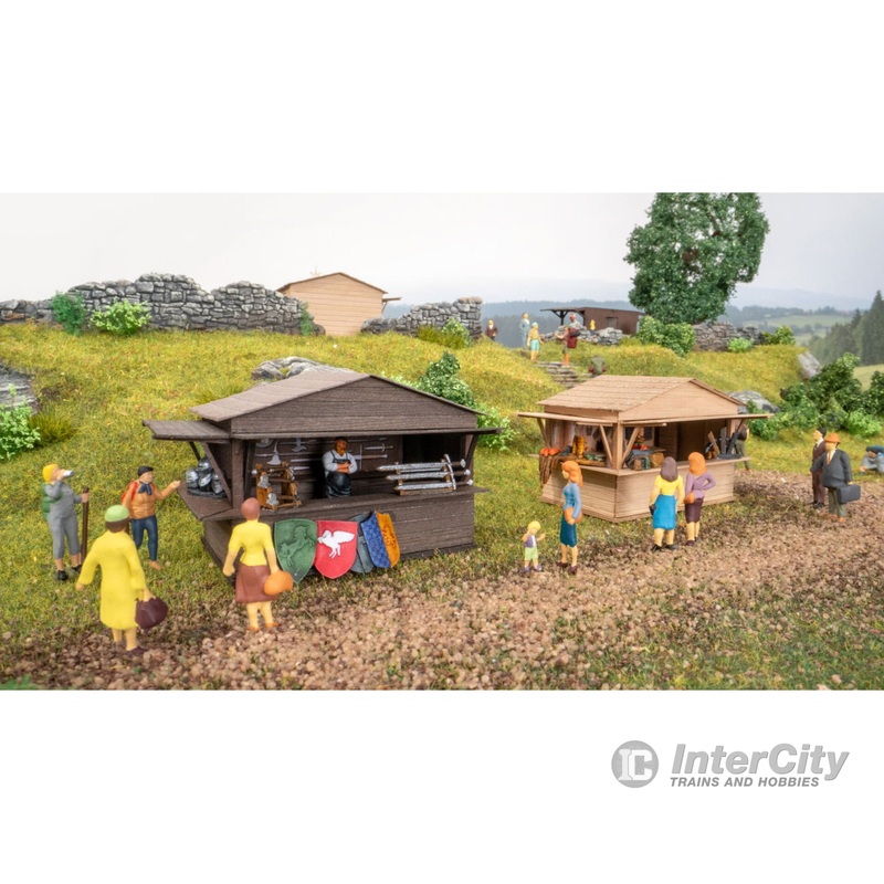 Noch 65618 HO Themed Set Mediaeval Market