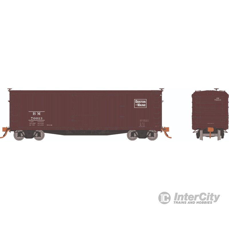 Rapido 130117 HO USRA Double-Sheathed Boxcar: Boston & Maine: 6-Pack #2