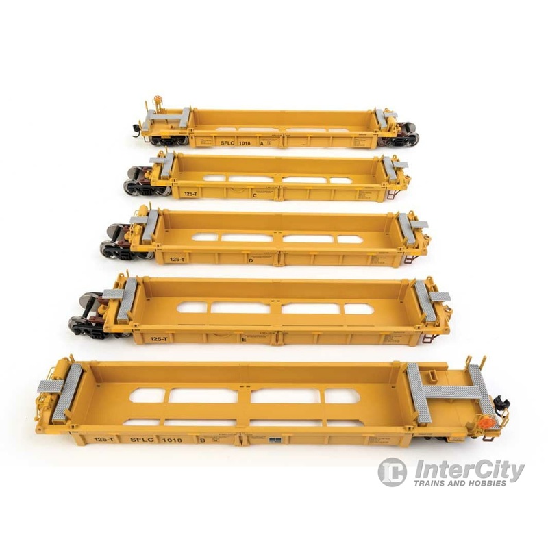 Walthers Mainline 55676 Thrall 5-Unit Rebuilt 40′ Well Car – Ready to Run — BNSF Santa Fe Leasing SFLC #1018