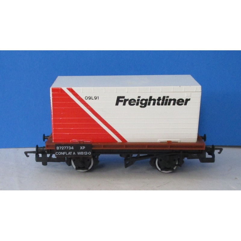 R017 HORNBY BR ConFlat Wagon with Freightliner B727734 – BOXED