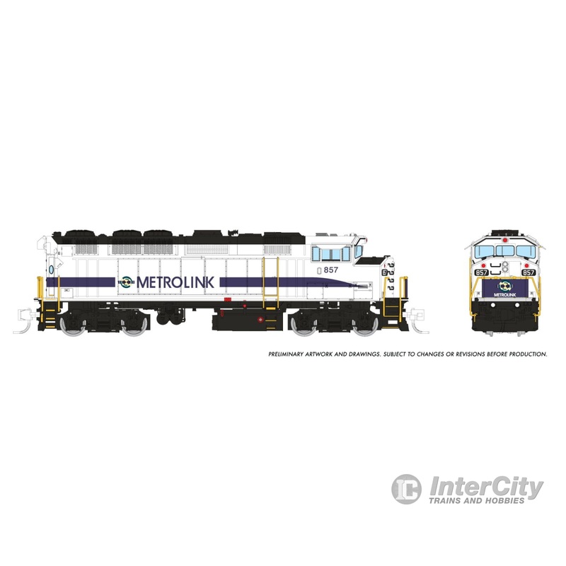Rapido 519017 N GMDD F59PH (DC/Silent): Metrolink – Teal Stripe: #865