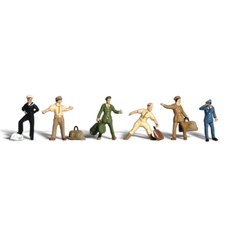 Woodland Scenics WDS A1892 WDS1892 Uniformed Travelers – HO Scale