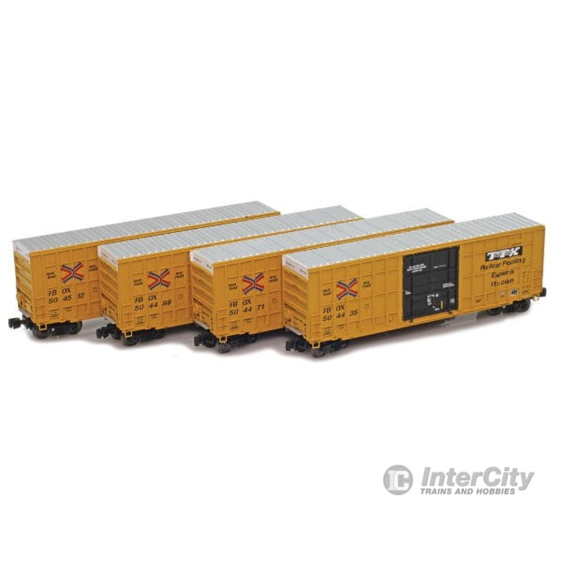 AZL 915625-1 Z-Scale TTX Old Large Logo Trinity (NSC) 50 FBOX Box Car 4-Pack