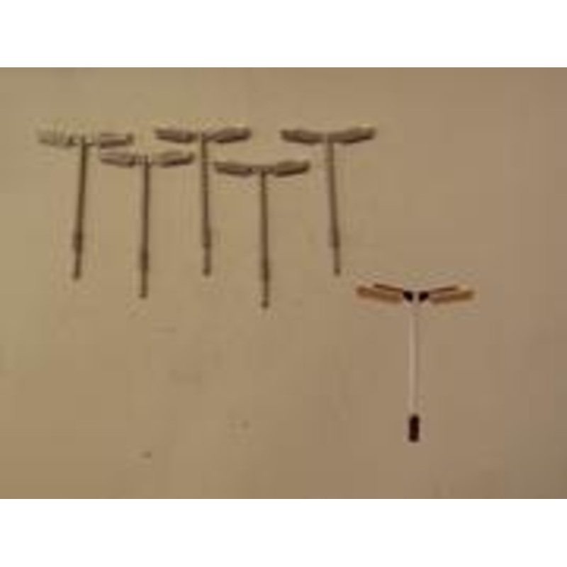 B46 P&D MARSH  WR double head station lamps pack of 5 – N Gauge – unpainted