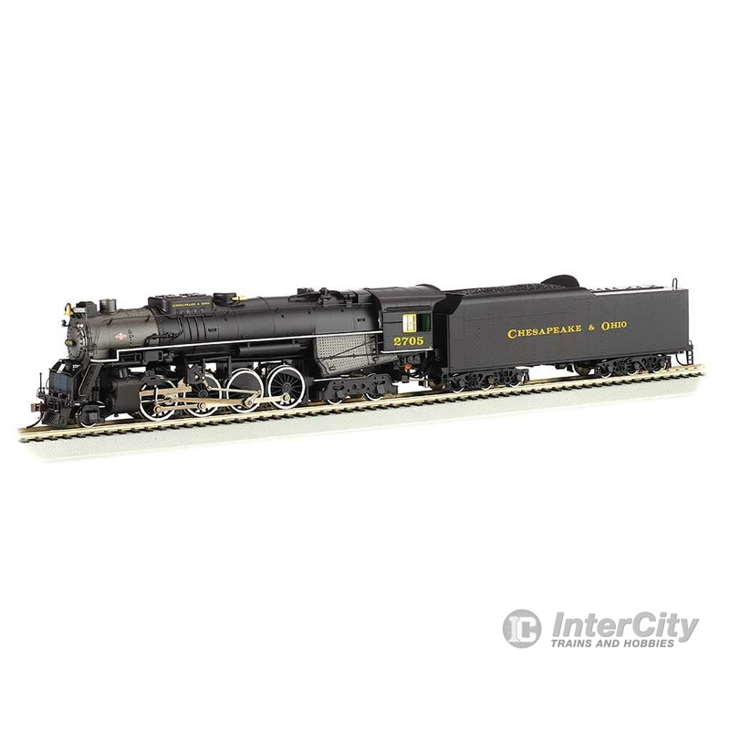 Bachmann 52405 2-8-4 Kanawha/Berkshire w/Sound & DCC — Chesapeake & Ohio #2705 (black, graphite)