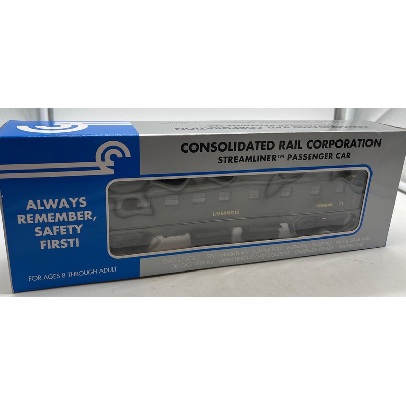 K-Line K4507-0011 Conrail Streamliner Pullman Passenger Car First Quarter Safety Award- Livernois O SCALE NEW