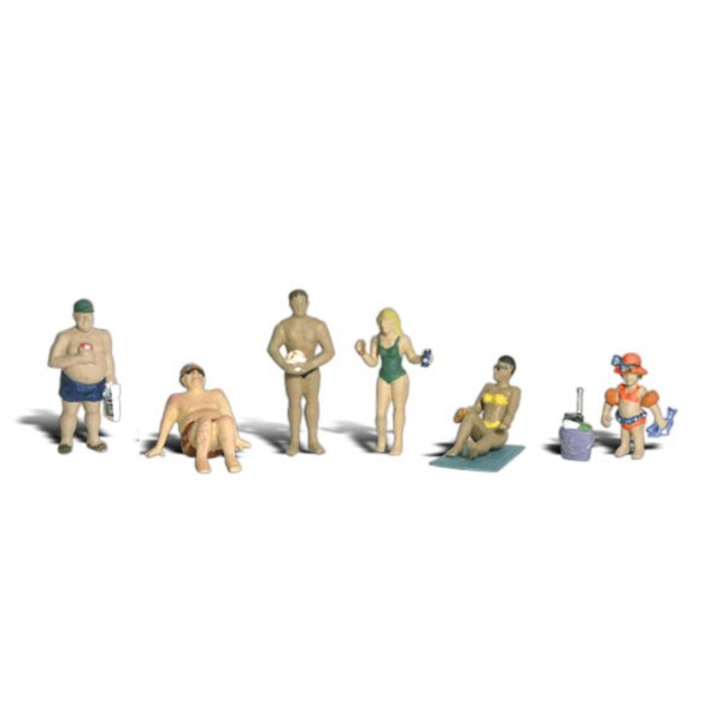 Woodland Scenics WDSA1853 Sun Bathers Scale Figures HO Scale