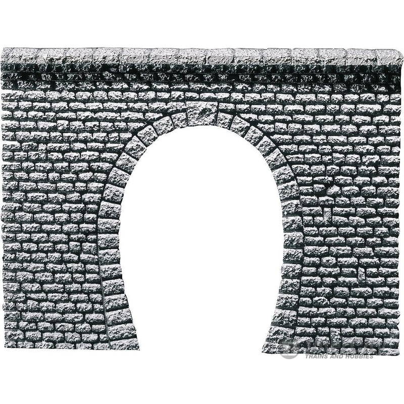 Faller 170880 HO Decorative sheet tunnel portal Pros, Natural stone ashlars