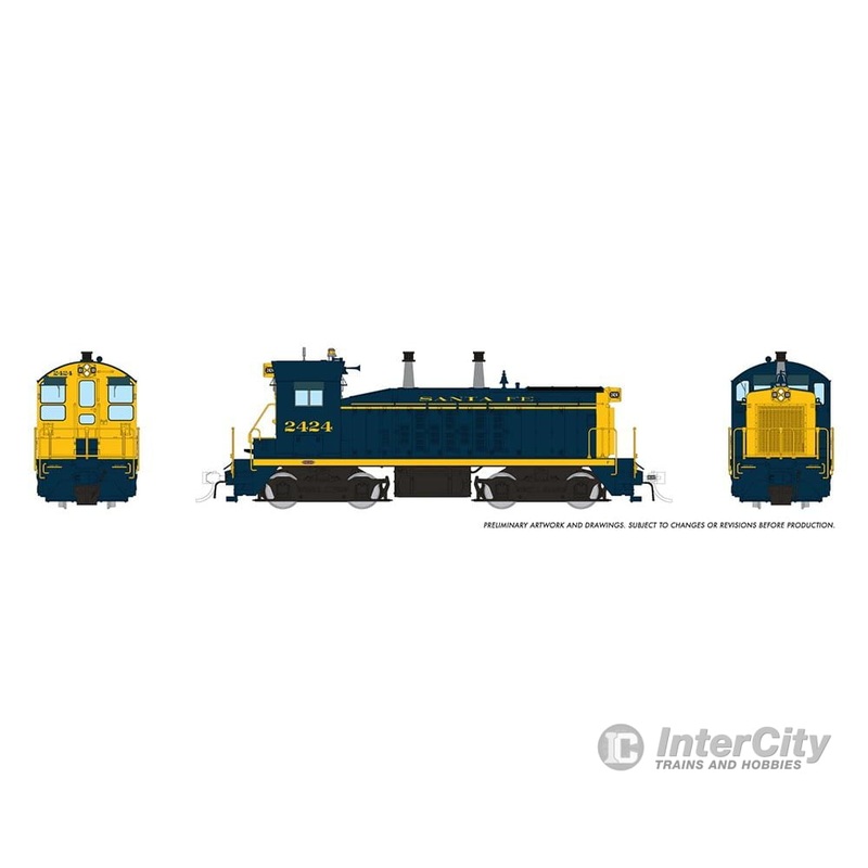 Rapido 027065 HO EMD SW9 (DC/Silent): Santa Fe – Bookend Scheme: #2435