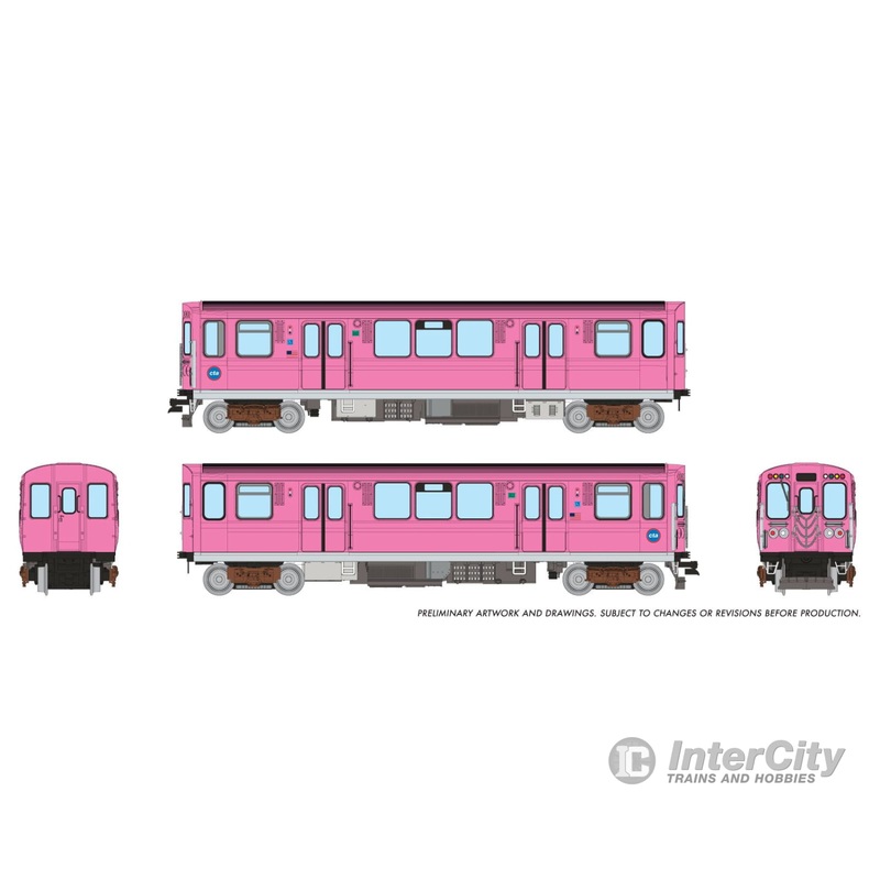 Rapido 588005 N CTA 2600-series L 2-Car Pair (DC/Silent): Circle Logo Scheme