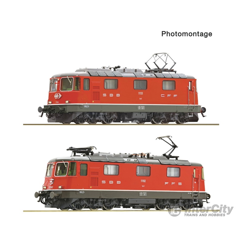 Roco 7500127 HO 2 piece set: Electric locomotive Re 4/4 II 11133 and Re 4/4 II 11192, SBB , DC Analog