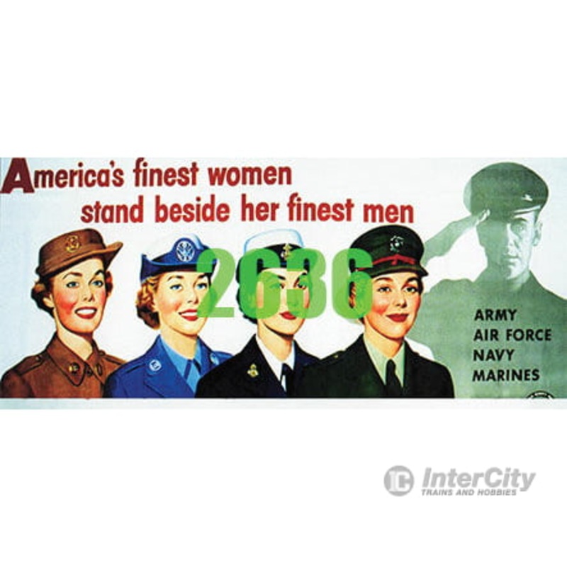 Tichy Train Group 2636 America’s Service Women Billboard – Kit