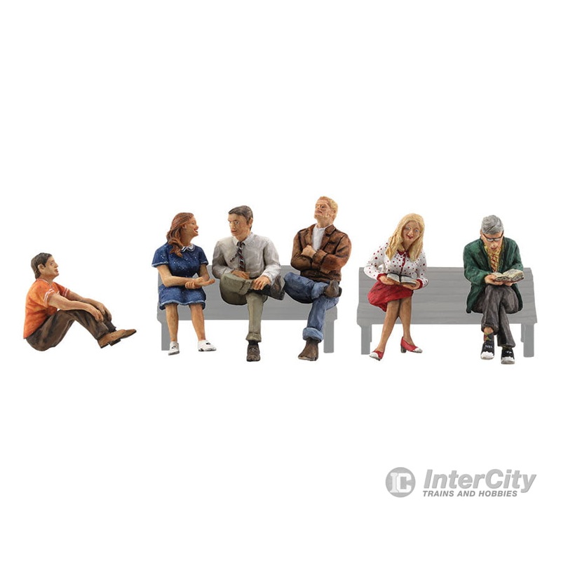 Woodland Scenics 2759 Scenic Accents(R) Figures — People Sitting pkg(6)