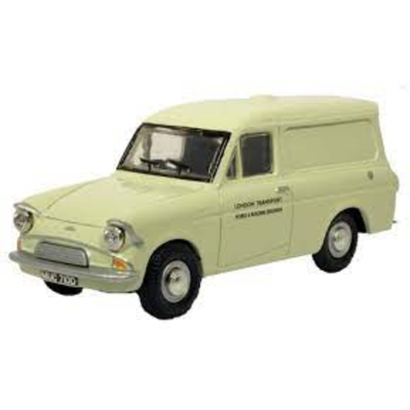 76ANG031 OXFORD DIECAST Ford Anglia London Transport