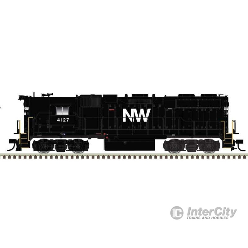 Atlas 40005634 EMD GP38 High Nose w/Dynamic Brakes – LokSound & DCC – Master(R) Gold — Norfolk & Western #4108 (black, white, NW Logo)