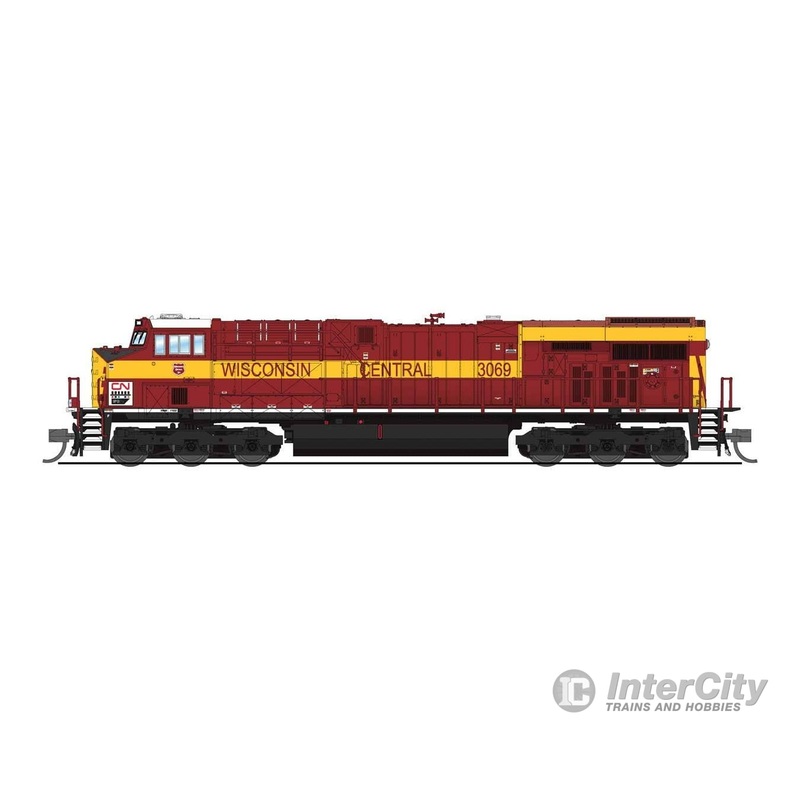 Broadway Limited Imports N 8612 GE ES44AC – Sound & DCC – Paragon4(TM) – Canadian National #3069 (Wisconsin Central Heritage, maroon, gold)