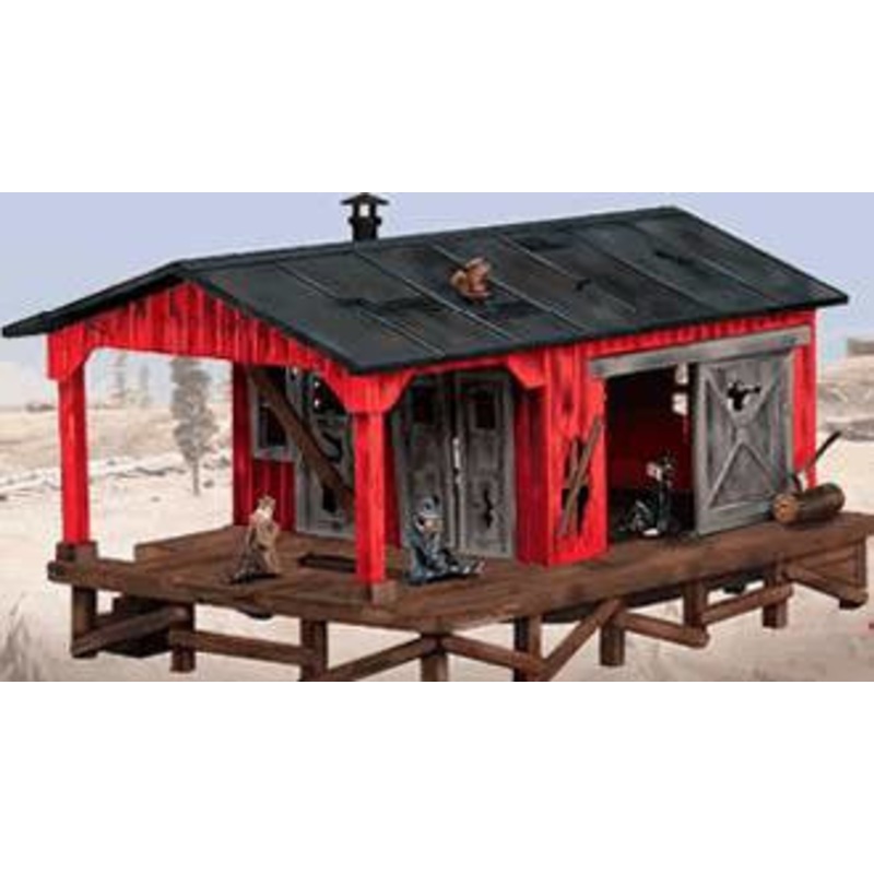 Lionel 6-14161 Smoking Hobo Shack O SCALE Used Damaged Box as is missing axe
