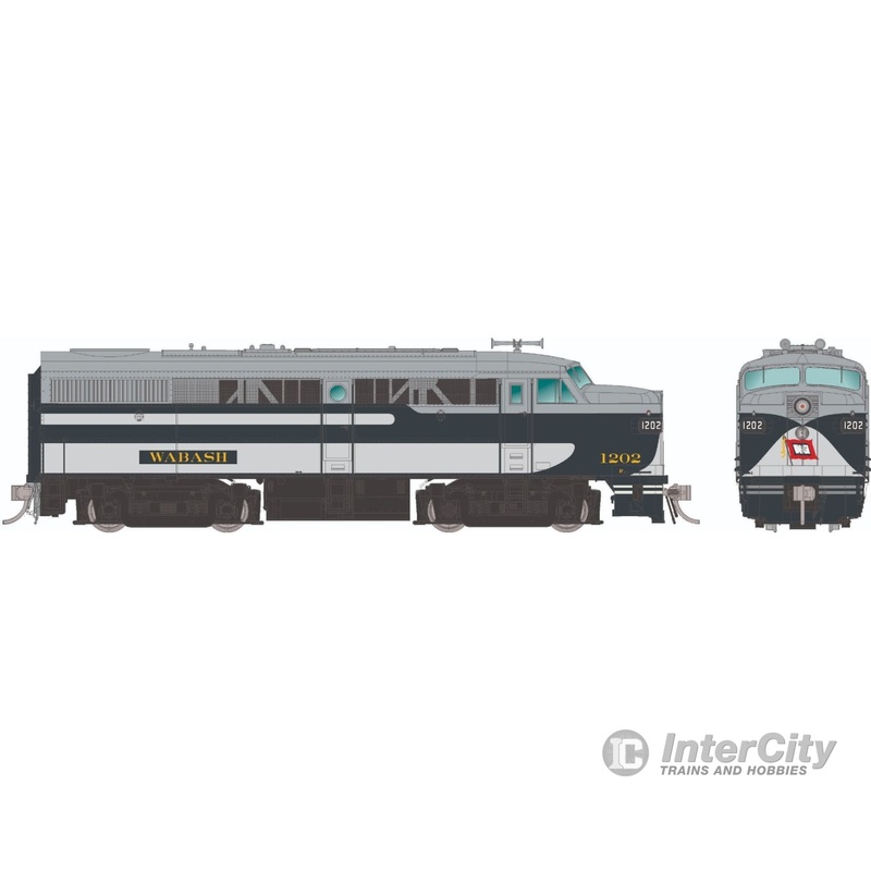Rapido 037082 HO ALCo FA-1 (DC/Silent): Wabash – Bluebird Scheme: #1201