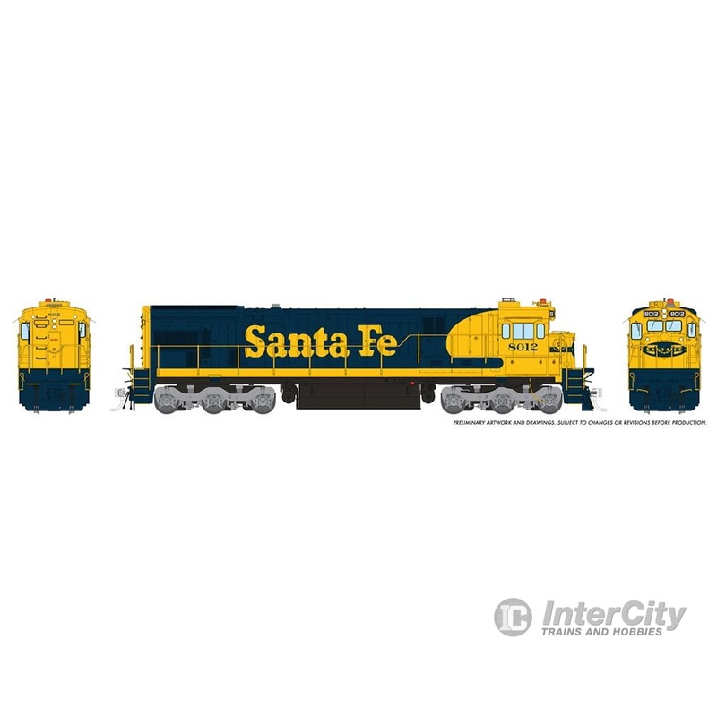 Rapido 042004 HO C30-7 (DC/Silent): ATSF – Early Scheme: #8051