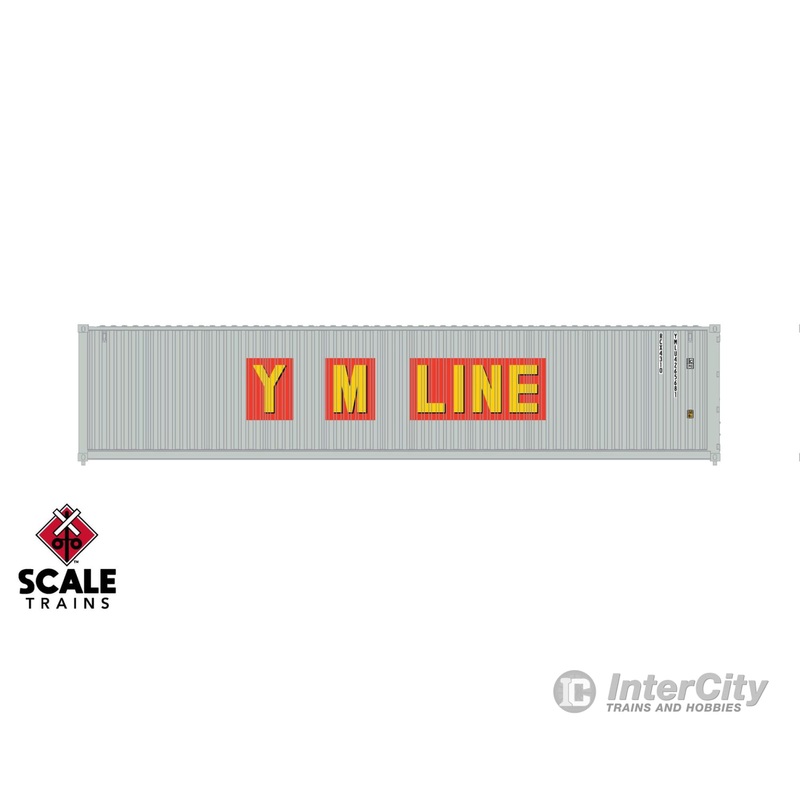 ScaleTrains SXT11857 Operator HO Scale 40 Modern Angled Container, Yang Ming/Original Logo 4336553 ( Single )