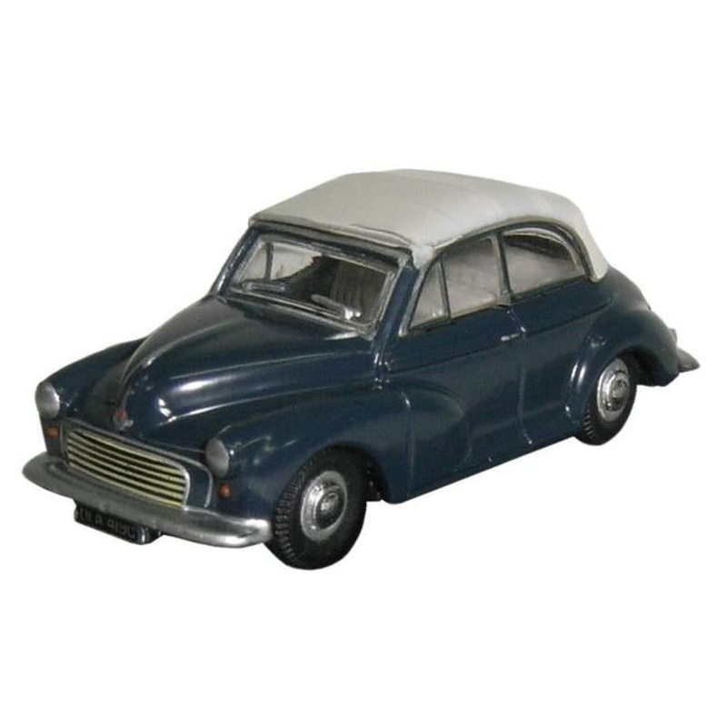 76MMC004 OXFORD DIECAST Morris Minor Convertible Traf Blue/Pearl Grey