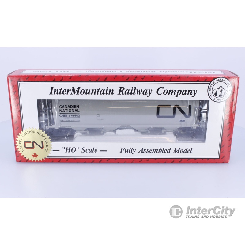 InterMountain 1086D HO 4 Bay Cylindrical Hopper PWRS Limited Edition Canadian National (CN) 379442