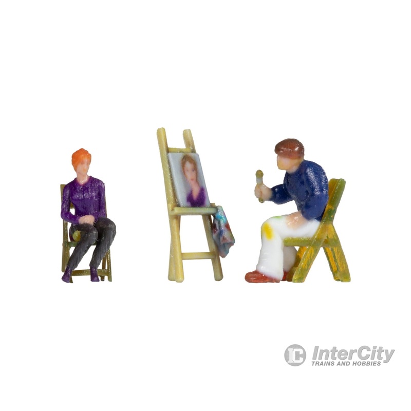 Noch 10415 HO Painter with Model and Easel