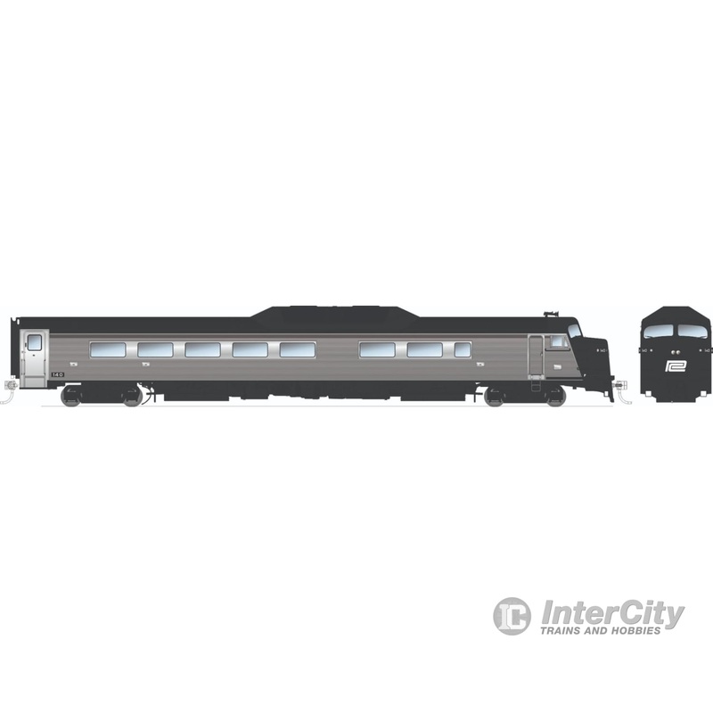 Rapido 016402 HO Budd Roger Williams End car (DC/Silent): Penn Central: Unnumbered