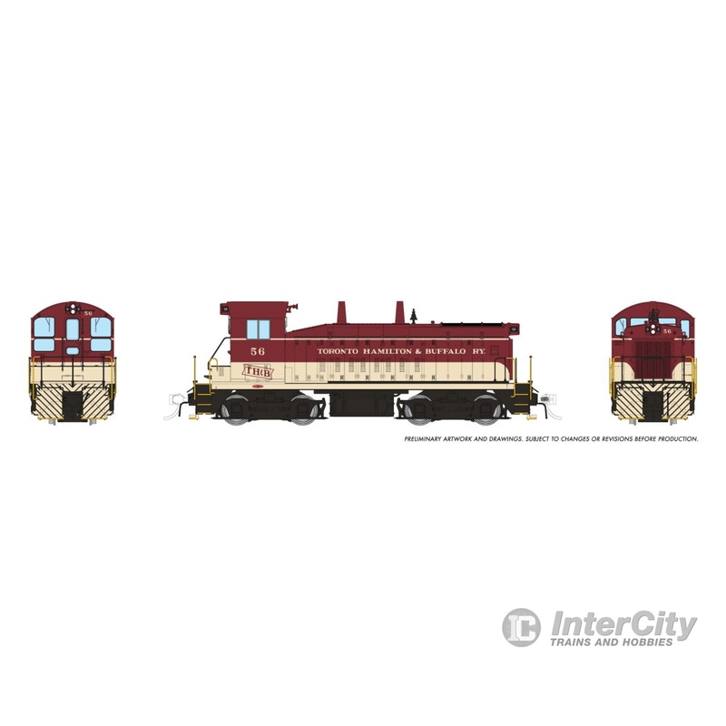 Rapido 027103 HO EMD SW9 (DC/Silent): Toronto, Hamilton & Buffalo: #55