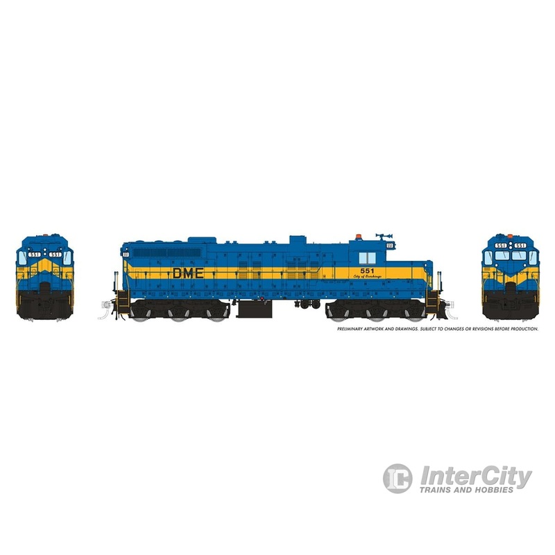 Rapido 050239 HO EMD SD10 (DC/Silent): Dakota, Minnesota & Eastern: #551