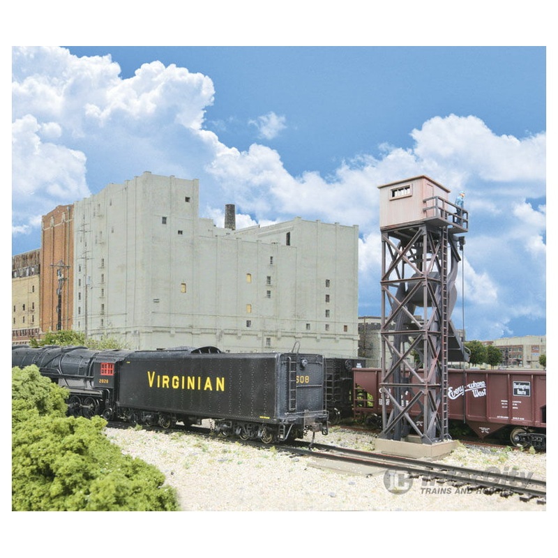 Walthers Cornerstone 3816 Cinder Conveyor & Ash Pit — Kit – 1-1/8 x 1-3/4 x 3″ 2.9 x 4.5 x 7.6cm Pit depth: 1/2″ 1.3cm