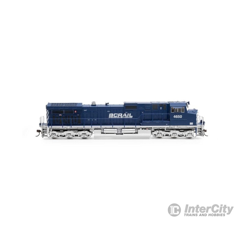 Athearn Genesis ATHG31665 HO Dash 9-44CW Locomotive with DCC & Sound, BC Rail BCOL #4650