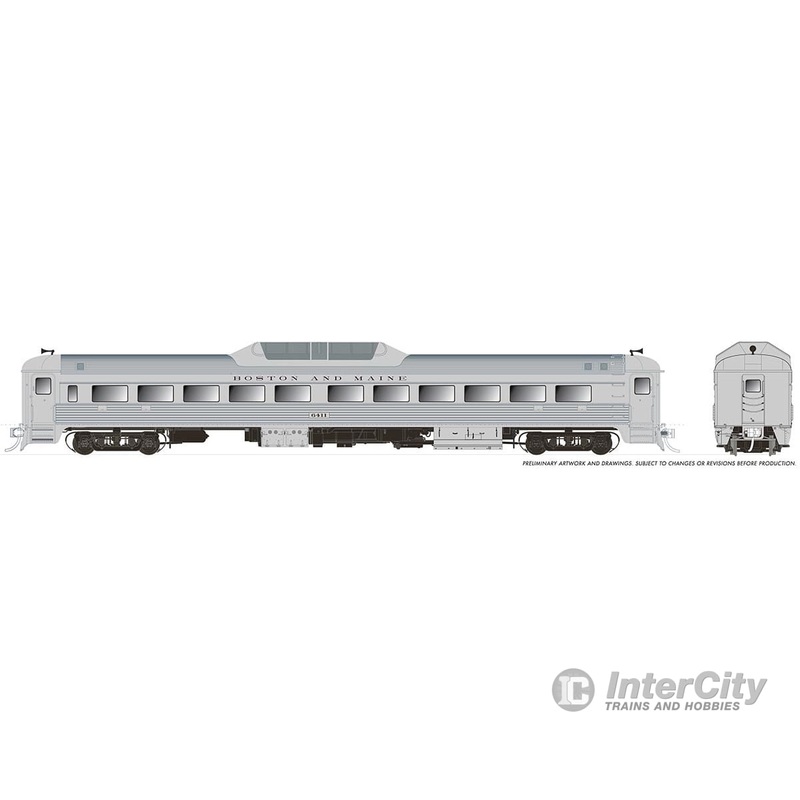 Rapido 016807 HO Budd RDC-9 (DC/DCC/Sound): Boston & Maine – McGinnis: #6424