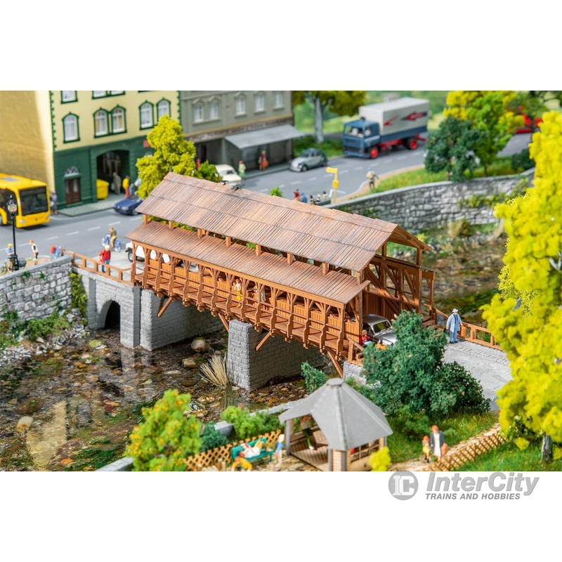 Faller 120527 HO Wooden railway bridge