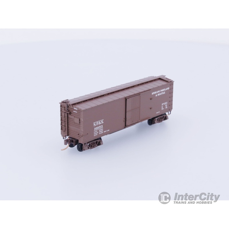 Micro Trains 39230 N Boxcar, 40′, Double Wood Sheathed Spokane Portland & Seattle , SP&S Spokane Portland and Seattle (SPS) 10053