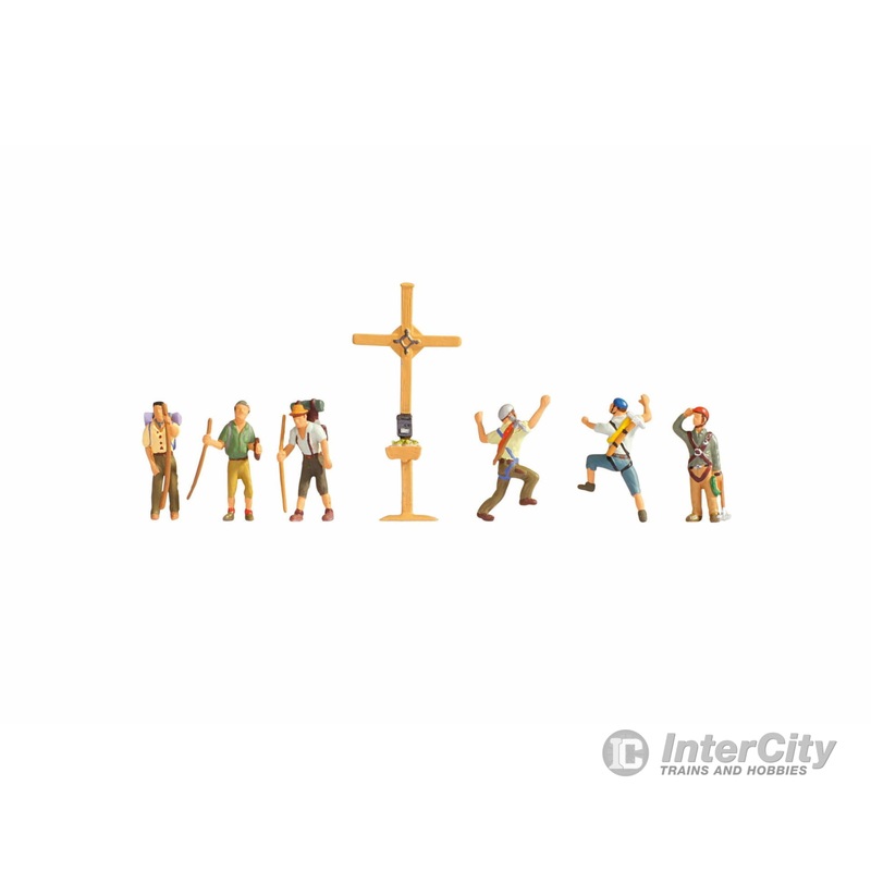 Noch 15874 HO Mountain Hikers with Cross
