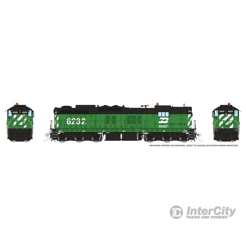 Rapido 050628 HO EMD SD9 (DC/DCC/Sound): Burlington Northern: #6232