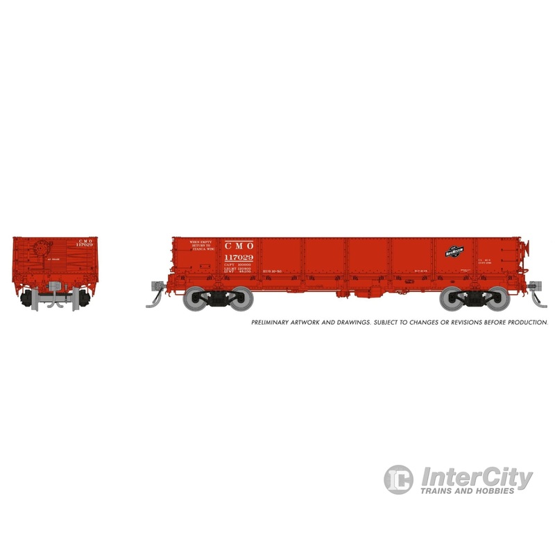 Rapido 163012A HO 40′ Drop Bottom Gondola: Chicago & North Western: Single Car
