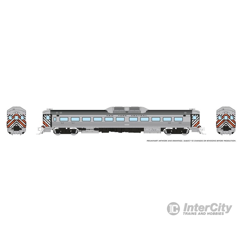 Rapido 516510 N Budd RDC-1 (Phase 1) (DC/DCC/Sound): New York Central – Stripes